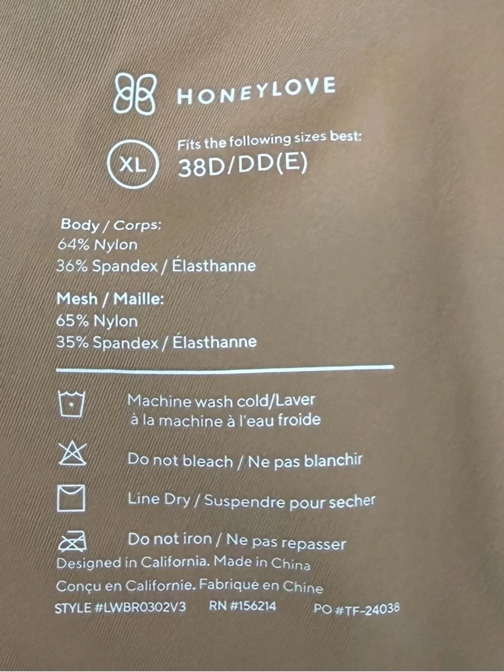 Honeylove CrossOver Wireless
Beige Brown Bra - Picture 5 of 6